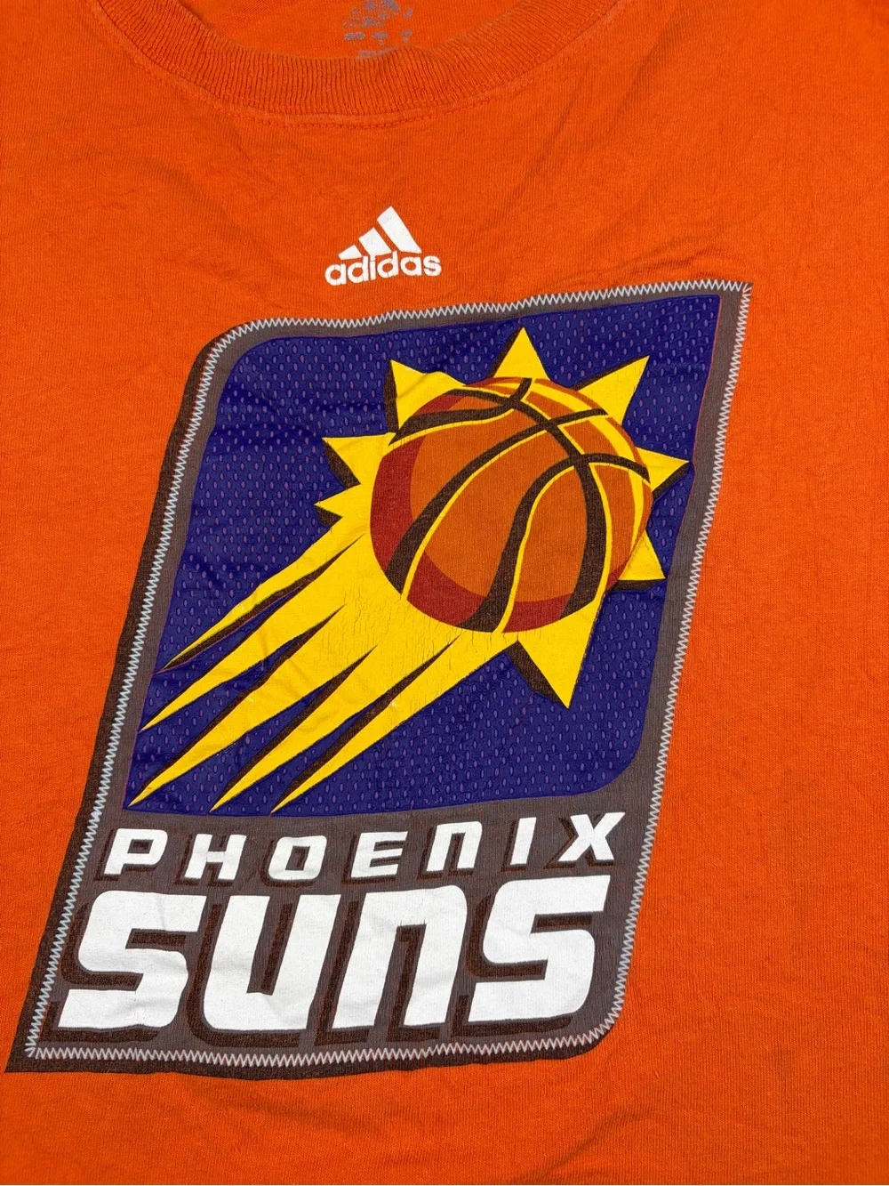 Adidas Phoenix Suns Orange Logo T‑Shirt - Men XL